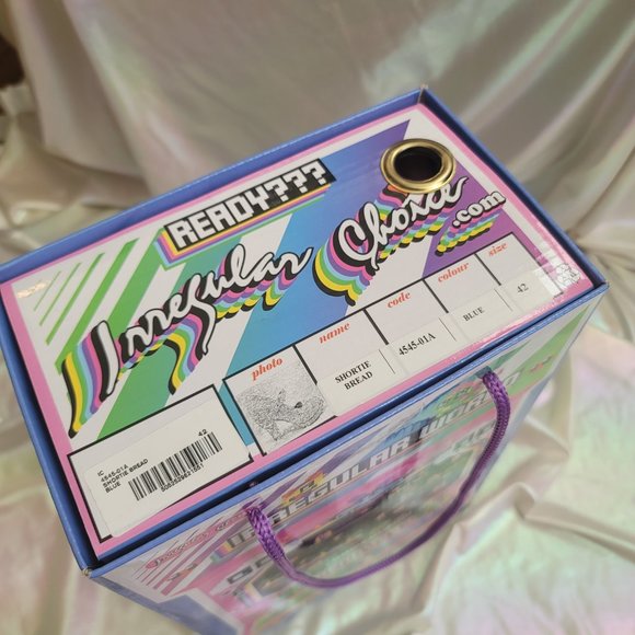 Irregular Choice 42 Shortie Bread Blue Purple Glitter Mary Jane Heels Wedding 10 - Picture 16 of 16